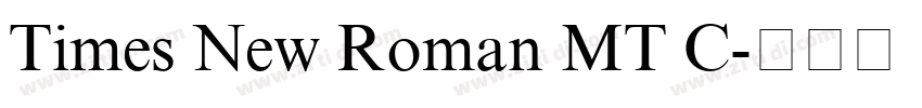 Times New Roman MT C字体转换